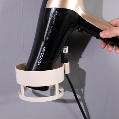 Bathroom Hole-Free Seamless Hair Dryer Rack Hair Dryer Rack Bathroom Bathroom Storage Wall Hanging Storage Hair Dryer Holder