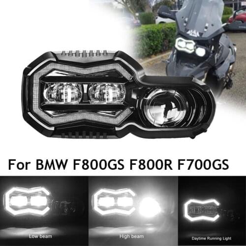 Big Sale! E-mark Approved Headlights for BMW F650GS F700GS F800GS ADV F800R Motorcycle Lights Complete LED Headlights Assembly