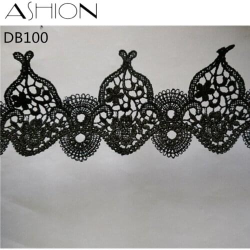 5 yards 65MM black Embroidered Lace Fabric DIY skirt hem Dance costumes Garment Accessories lace trim Sewing Craft LP-DB100