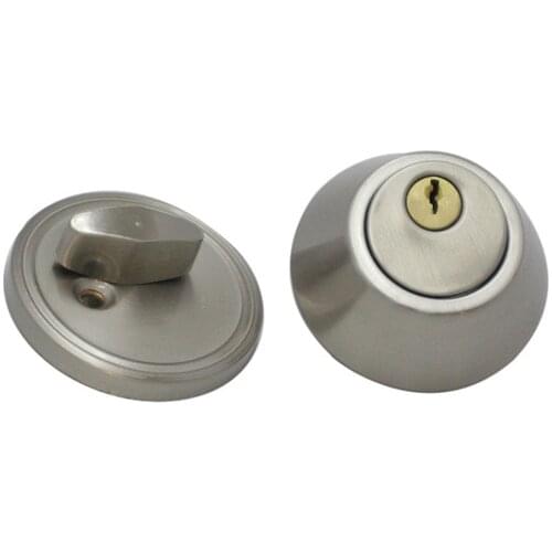 Door Hardware Iron Tubular Lever Door Locks / Deadbolt Invisible Locks D101 Nickel Brush