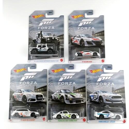 Hot Wheels Cars FORZA MOTORSPORT Land Rover Audi RS Ford Shelby Porsche 934 1/64 Collectors Edition Metal Diecast Model Car