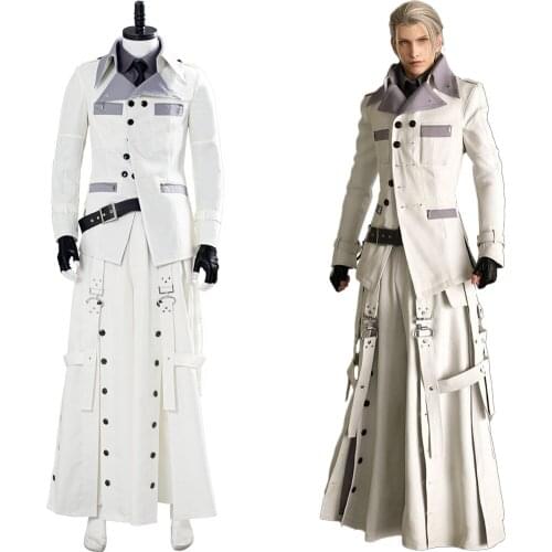 Final Fantasy VII Cosplay Remake Rufus Shinra Cosplay Costume Outfits Halloween Carnival Coat Trousers Full Suits