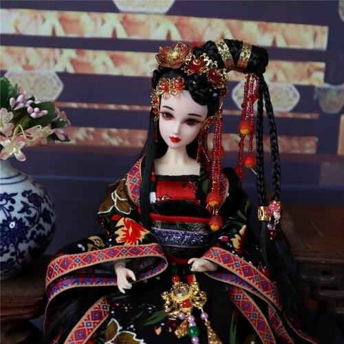 32cm Pretty Traditional Chinese Doll Ancient Collectible Princess BJD Dolls Girl Toys Christmas Gifts Souvenir
