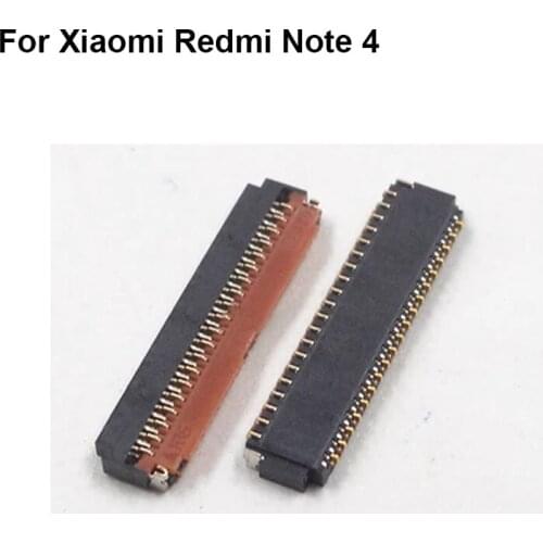 2pcs FPC connector For Xiaomi Redmi Mi Note 4 Note4 LCD display screen on motherboard mainboard