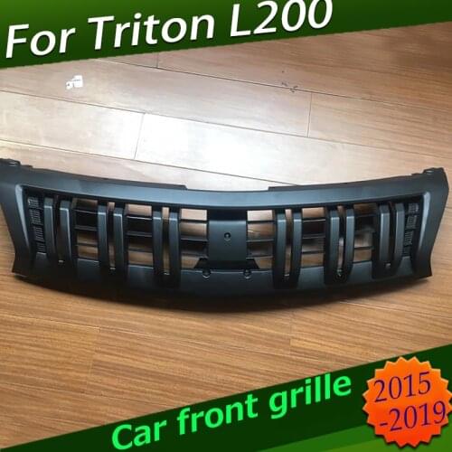 For Triton L200 2015-2019 Radiator Grills front Bumper acing grille ABs front bumper mask car styling auto accessories