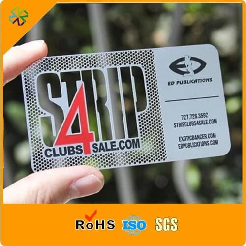 Luxury business cards with stainless steel metal material
