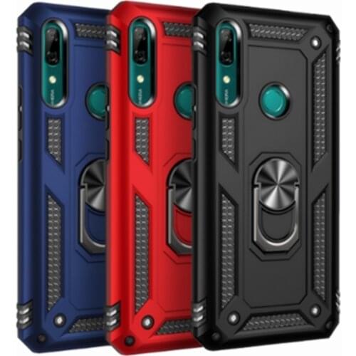 Luxury Armor Case for Huawei P Smart Z Metal Ring Holder Stand Magnetic Cover For P Smart Z 2019 STK-LX1 Coque Y9 Prime 2019
