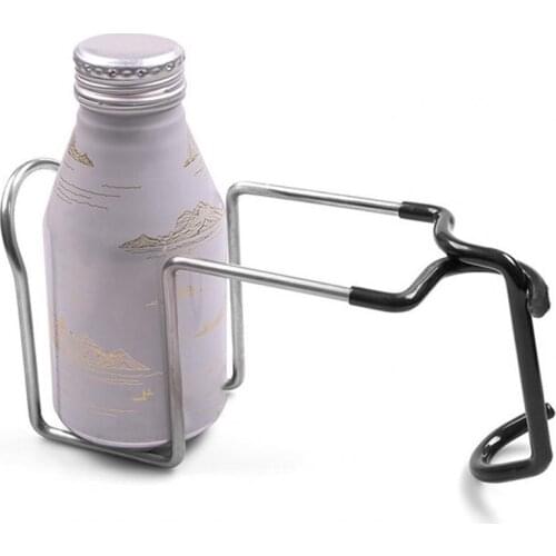Stainless Steel Camping Fishing Chair Water Bottle Holder Bracket Hanging Rack