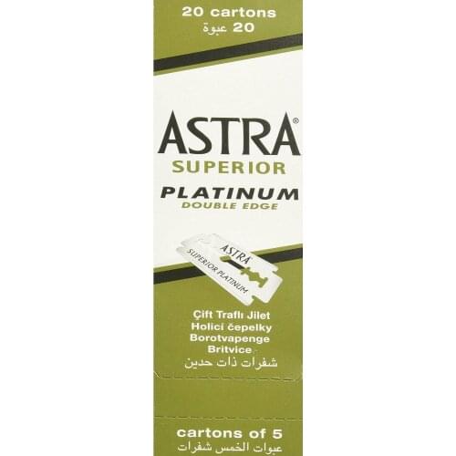 AWESOME Astra superior platinum double edge safety razor blades shaving green pack Astra blade 100pcs stainless s FREE SHİPPİNG