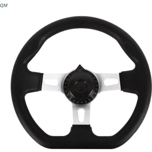 13MF 270mm Universal For Go Kart Replacement Accessories PU Foam Steering Wheel Interior Vehicle With Holes Durable Hardware 3