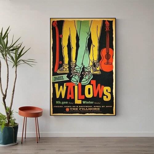 W570 Silk Fabric Poster Wall Art Decor WALLOWS THE FILLMORE VINTAGE Classic Movie Trend Fashion Decoration Bright Gift