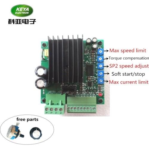 Over current protection forward reverse 0-10v signal control 24v 10A dc pwm motor speed controller DC24-48RT10BL
