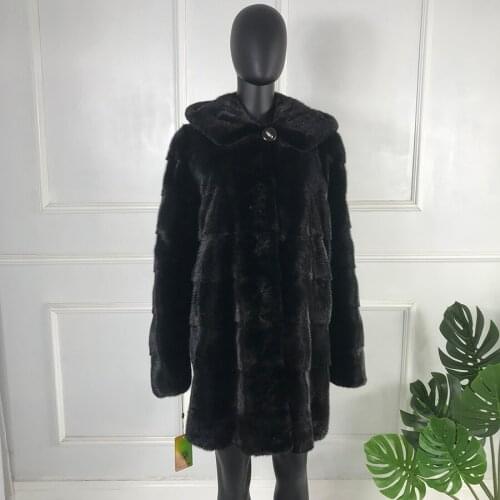 Coat Fur Jacket Genuine Mink Fur Coat Winter Women Luxury High-end Custom 2020 New Arrival