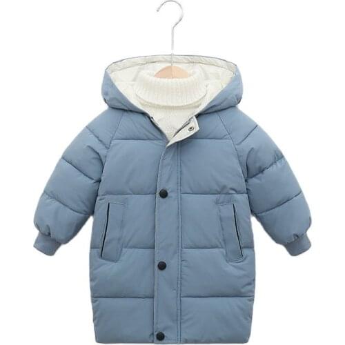 Boys Winter Coats Kids Thick Warm Coats Childrens Clothing Jacket Girls Hooded Cotton Clothes Outerwear Clothes For Teenagers