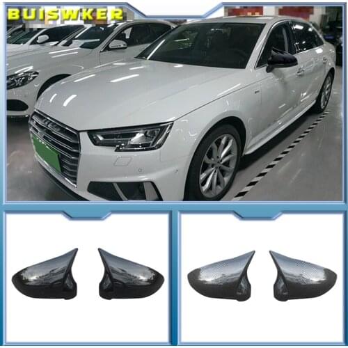 1 Pair Car Left & Right Door Side Rearview Wing Mirror Cover Cap Housing 528 Fit For Audi A4 S4 B9 A5 S5 RS4 8W0 857 527 8W0 857
