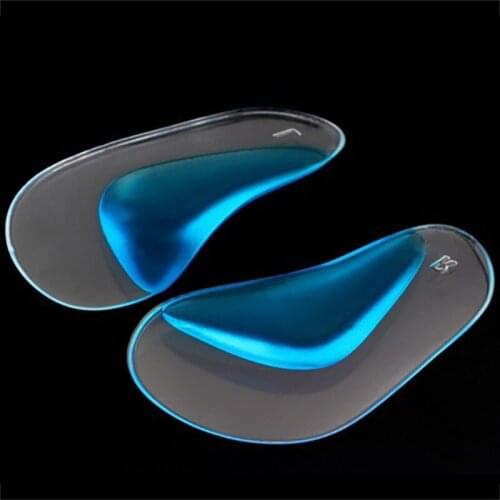1 Pair Universal Professional Orthotic Arch Support Shoe Insole Height Increasing Shoe Pad Flat Foot Silicone Corrector Cushion