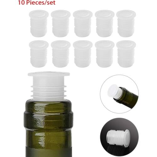 10 piece/set Red Wine Bottle Stopper Glass Bottle Save Plug Plastic Barware Wine Bottle Cap Stopper Bar Tool