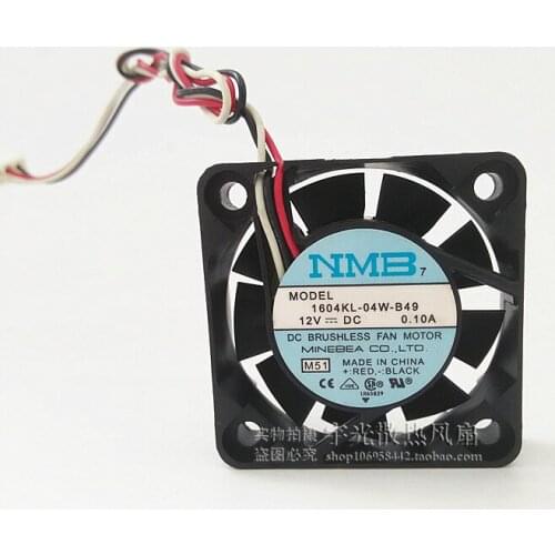 1604KL-04W-B59 4010 4CM 12v 0.10A winds of double ball bearing fan for NMB 40*40*10mm 3PIN 1604KL-04W-B49