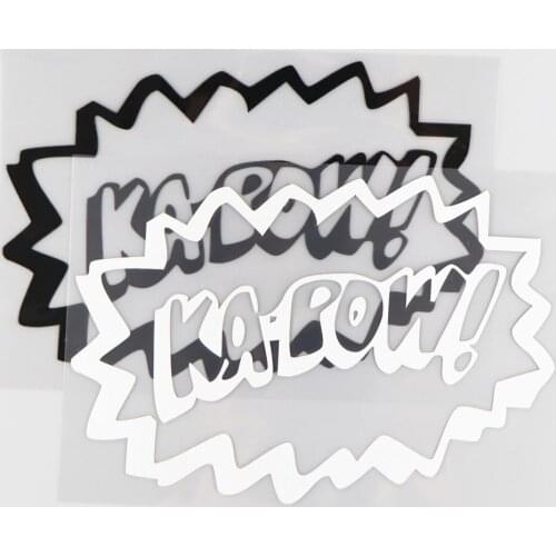 18.5CM*12.8CM KA-POW! Vinyl Car Sticker Jdm Creative Decal