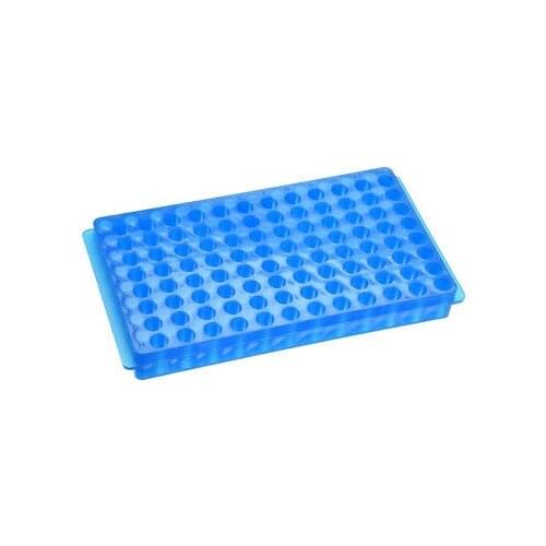 2 Kind of Tube Rack Polypropylene 96-Well Blue for 0.2ml, 0.5ml, 1.5ml, 2ml