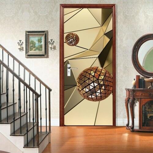 3D creative Flash ball door stickers wall stickers self-adhesive waterproof removable