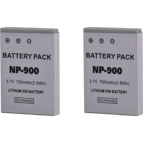 2Pcs 750mAh NP-900 NP900 NP 900 Replacement Battery for KONICA MINOLTA DiMAGE E40 E50 ACER CS 6531-N CS-5530 AOSTA DA 4092 5091