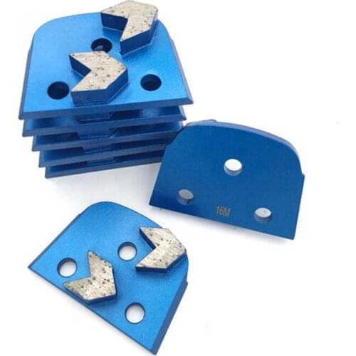 KT53 Lavina Diamond Grinding Disc Polishing Pads with Double Arrow Segments for Concrete Terrazzo Floor 12PCS