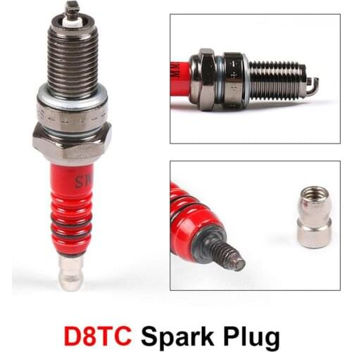 D8TC Three-pole Spark Plug Auto Parts For CG Vertical Engine Series 125cc/150cc/200cc/250cc/SUV ATV Motorcycle For CF250CH250