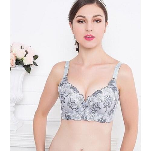 Ladies Secret Floral Bras For Women Brassiere Plus Size Bralette B C D Cup 30 32 34 36 38 Free Shipping