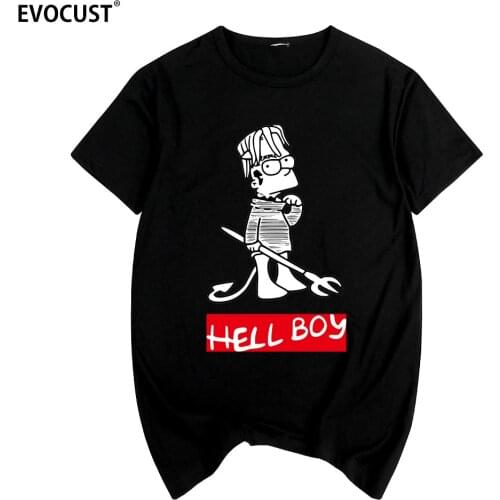 LIL PEEP HELLBOY hiphop rapper CRY BABY Summer print T-shirt Cotton Men T shirt New women TEE Punk Rock
