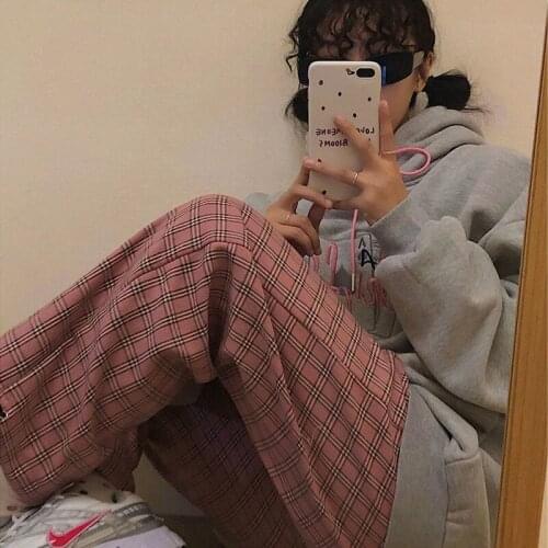 HIZILENT Women's Plaid Trousers