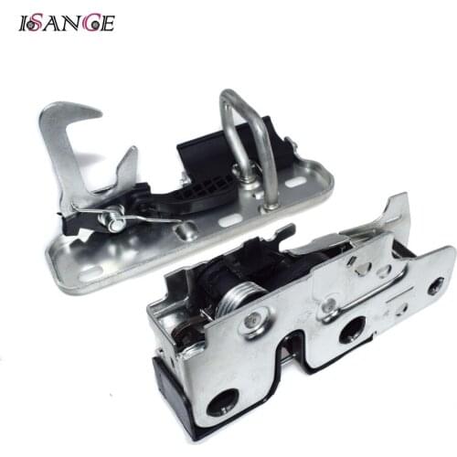 ISANCE Upper Lower Hood Lock Safety Catch Latch Release For VW Jetta 2005-2010 , Tiguan 2008-2011, Golf 2006-2009, R32 GTI