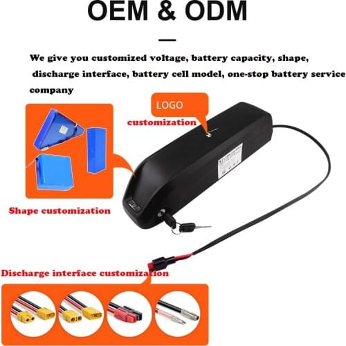 Electric eBike Battery Hailong Samsung 18650 Cells Pack 52V 14Ah 48V 36V 12Ah 15.6Ah 17.5Ah Powerful Bicycle Lithium Battery