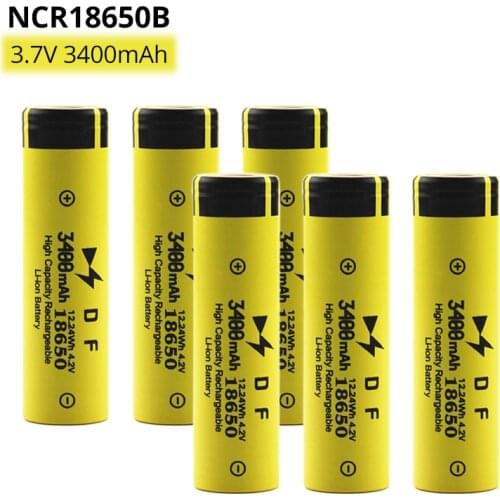 NCR18650 Battery 3.7V 3400mAh Li-ion Lithium Rechargeable 18650 battery for Flashlight Torch Headlight Power Electronics Toys