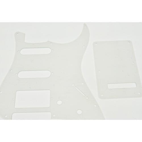 Transparent ST Guitar HSS Pickguard and Clear Trem Cover Screws