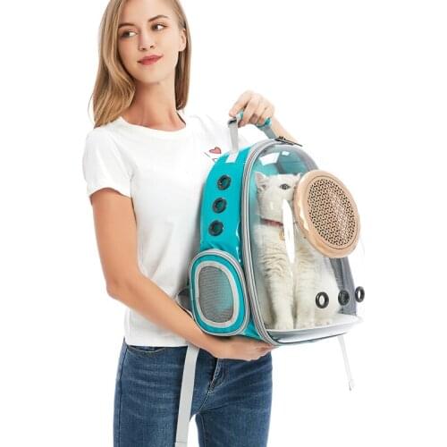 Transparent Cat Backpack Going Out Portable Space Capsule Dog Shoulder Cat School Bag Cat Bag Carrying Pet Backpack