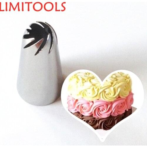 Russian Flower Icing Nozzles Pastry Tube Cream Icing Piping Tips Stainless Steel Nozzle Fondant Cake Decorating Tools