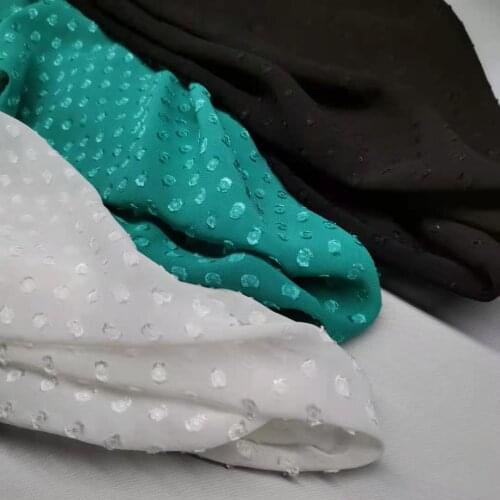 Dress Fabric Soft Swissdot Chiffon Soft Light Material Breathable DIY Qualified