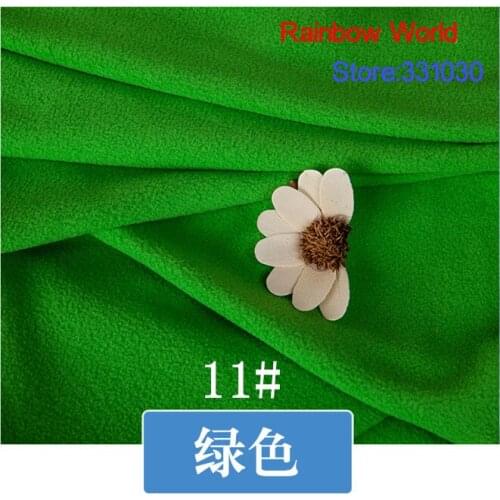 11# green 1 meter soft brushed polar fleece fabric for DIY colthes stuffed toys blanket bedsheet cushion material