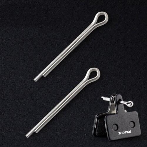 TOOPRE Mountain Bike 100 Pcs Disc Brake Pads Lock Pins Iamok Stainless Steel Split Pin Pad Bolt Bicycle Parts