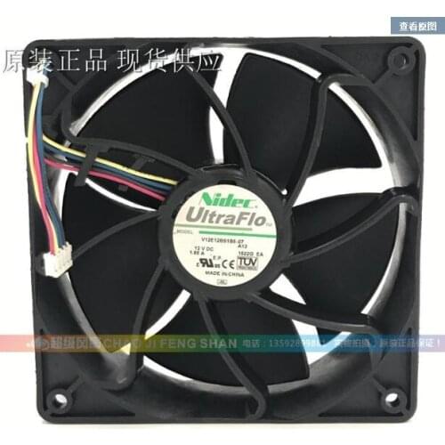 Nidec V12E12BS2M9-07 A13 Server Cooling Fan DC 12V 1.85A 120x120x38mm 4-wire