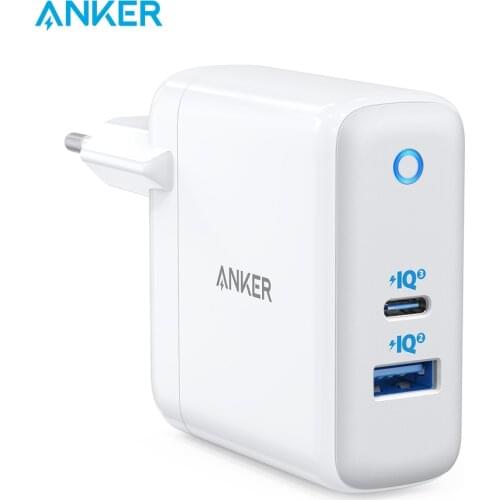 USB C Charger, Anker 60W PIQ 3.0 & GaN Tech Dual Port Charger, PowerPort Atom III (2 Ports) Travel Charger with a 45W USB C Port
