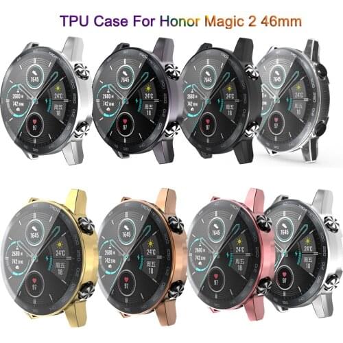 Electroplated tpu all-inclusive protective cover for Huawei Honor Magic watch 2 tpu soft case 46mm antifriction protection watch