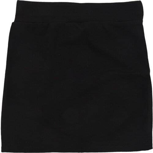 Womens Sexy Mini Skirt Girls Slim Seamless Stretch Tight Short Fitted Skirt New black