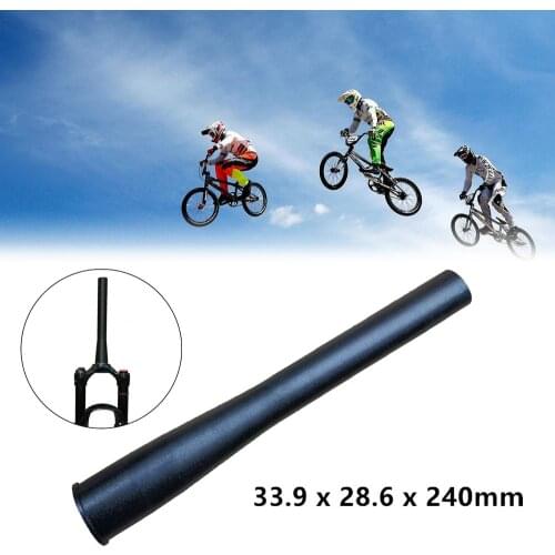 1pcs Bicycle Front Fork Head Tube Bike Shock Absorber Front Fork 28.6*33.9mm Tapered Standpipe Head Tube MTB Mountain Bike Cone