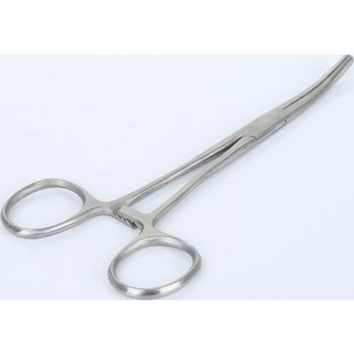 18cm 7" Fly Fishing Locking Elbow Scissors Pliers Hemostat Fishing Decoupling Stainless Steel Forceps Fishing Tools Dropshipping