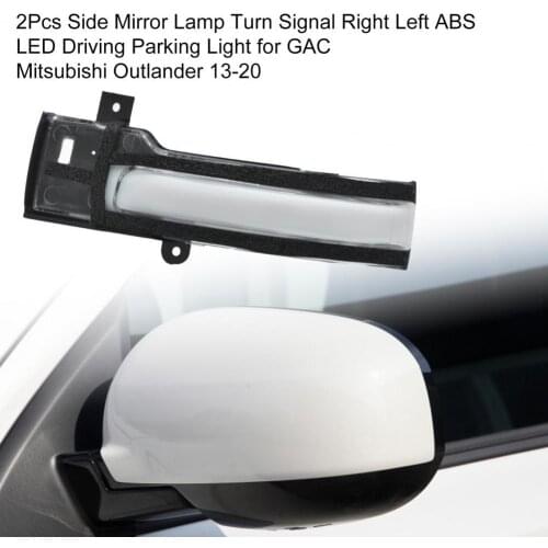 2Pcs Side Mirror Lamp Turn Signal Right Left ABS LED Driving Parking Light for GAC Mitsubishi Outlander 13-20 бегущий поворотник