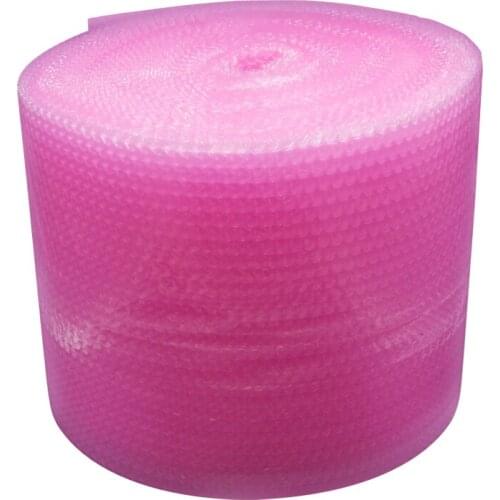 30cmx5m Pink Heart-shape mini Air Bubble Roll Party Favors And Gifts Packing Foam Roll Wedding Decoration Emballage Bulle Warp