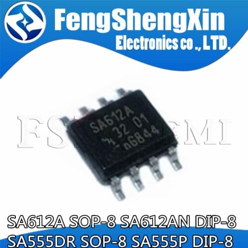 10pcs SA555P DIP8 SA555N DIP SA555 RC555N RC555 DIP-8 PRECISION TIMERS IC
