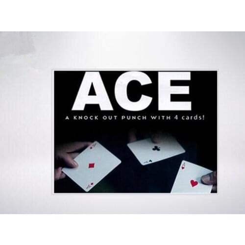 ACE By Richard Sanders Gimmick - Card Magic Tricks,Stage,Comedy,Mentalism Magic,Close Up,Accessories,Illusions,Toys